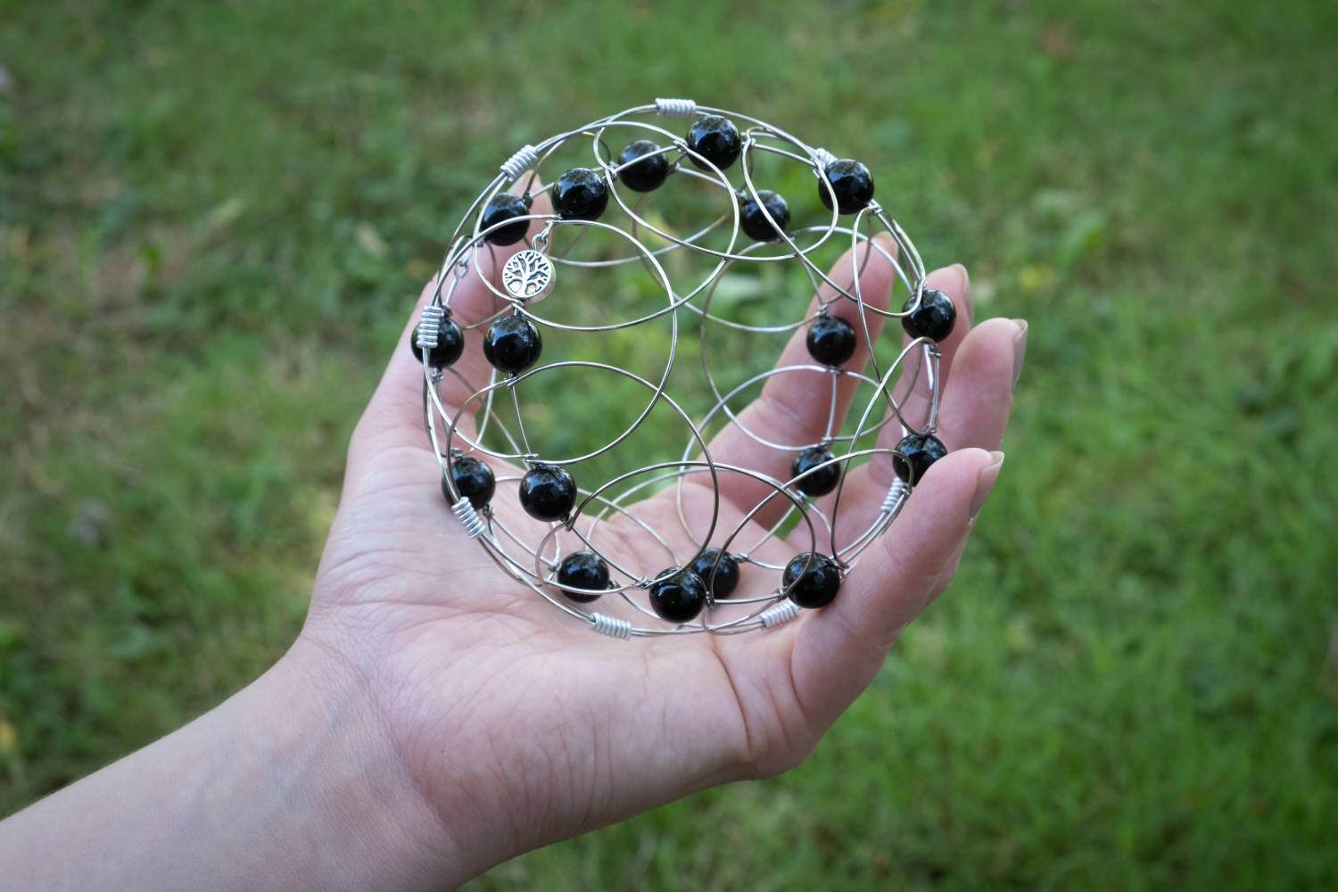 obsidienne mandala nature