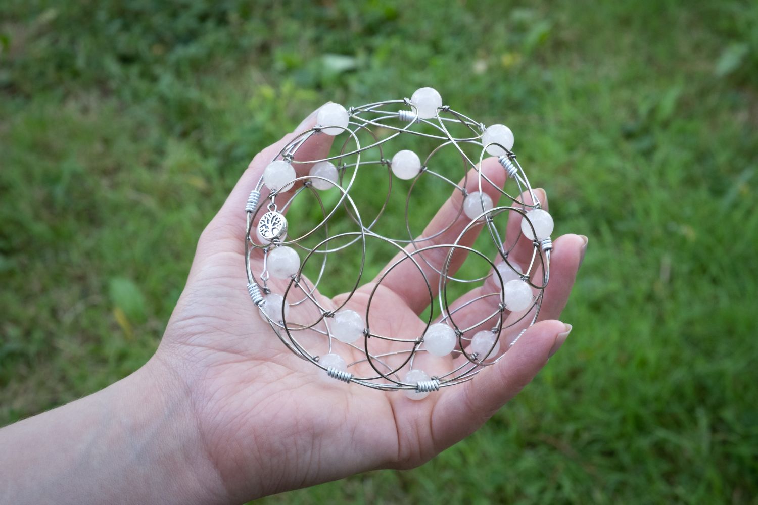 quartz rose mandala nature